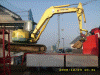 Abtransport des Baggers